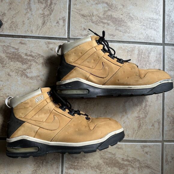 Nike Air Round Mound Boots In Wheat Waterproof Leather 313498-711 Men‎ Size 11.5 main image 6